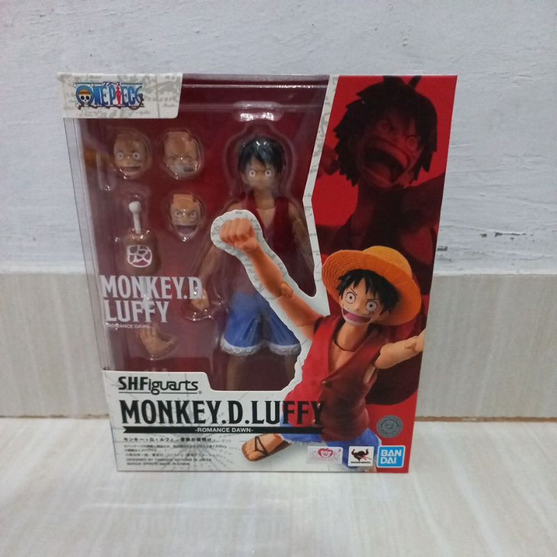 SHF MONKEY D. LUFFY ROMANCE DAWN (MISB) ORIGINAL BANDAI