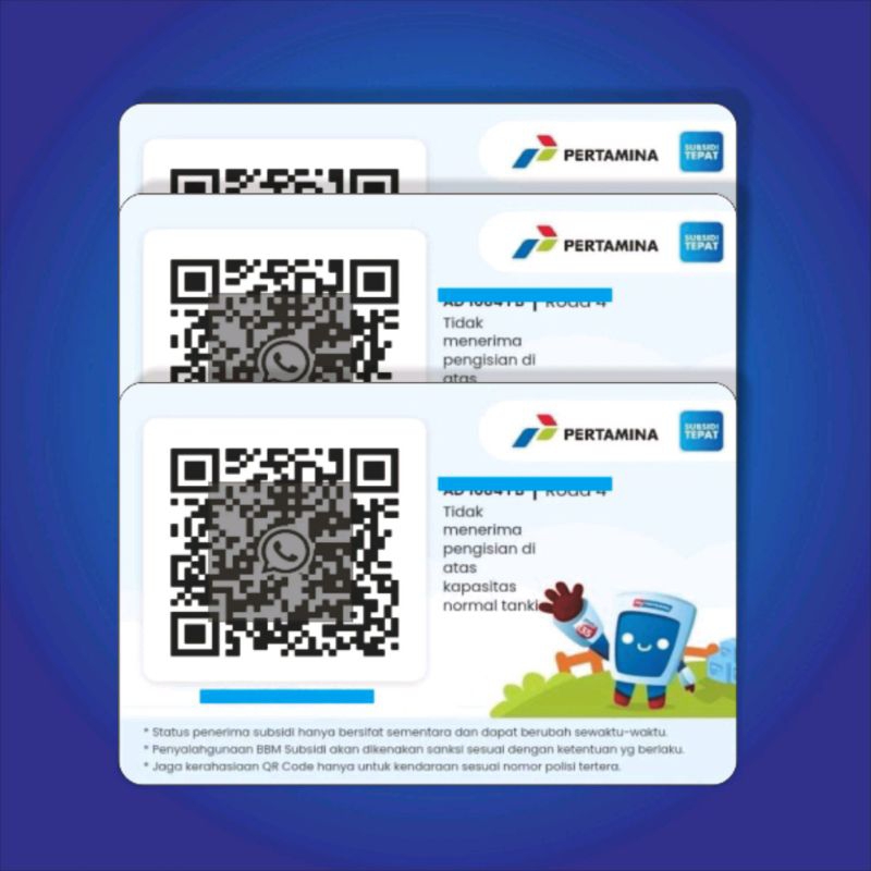 

kartu mypertamina bahan pvc card tebal 2 sisi sehari jadi