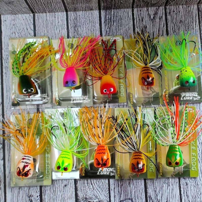 Jaws Frog 3cm Rattle Bahan Plastik