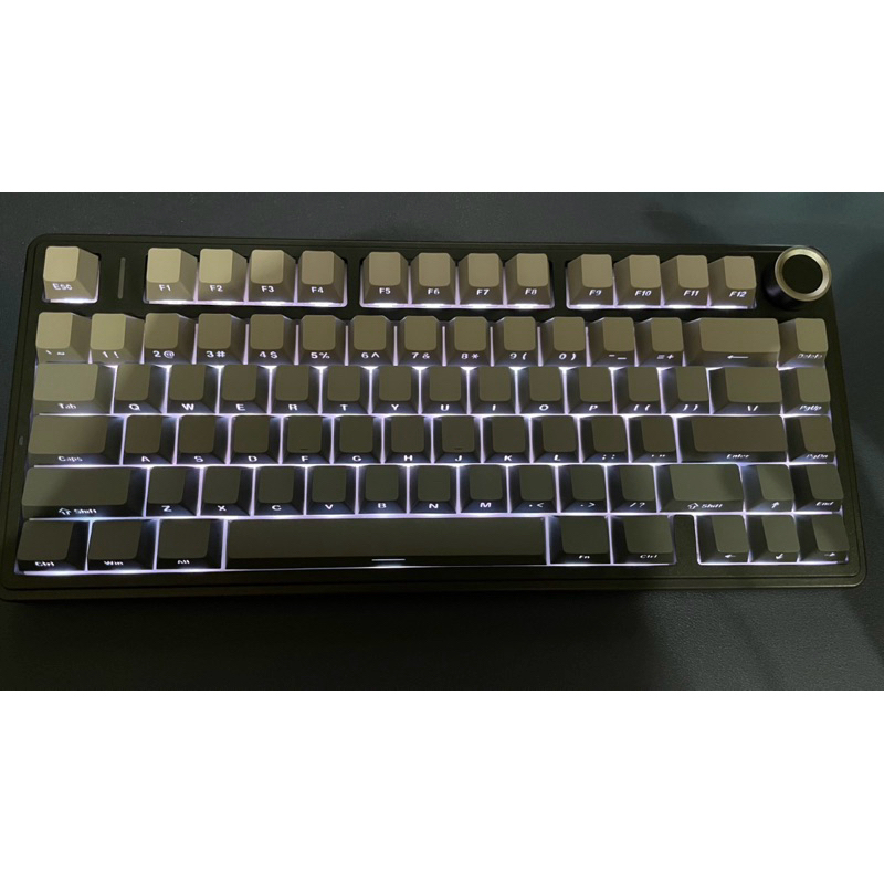 Keycaps Gradient Gray PBT Side Printed Aula F75