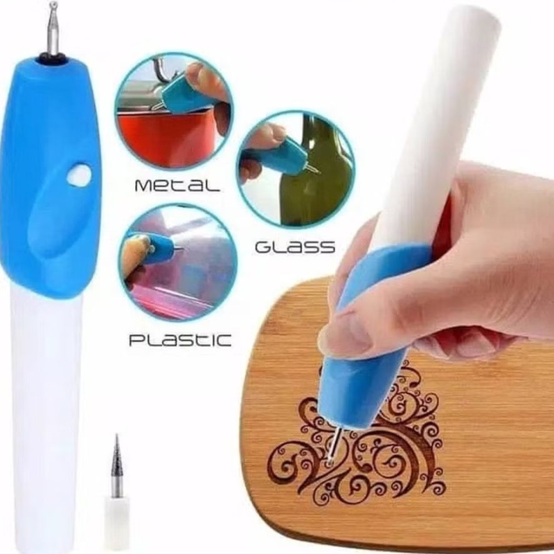 

ALAT UKIR BATERAI - Gelas Sendok Kayu Grafir Kaligrafi Ornamen Serbaguna Engrave it Z ENGRAVER EZ Graver Pena