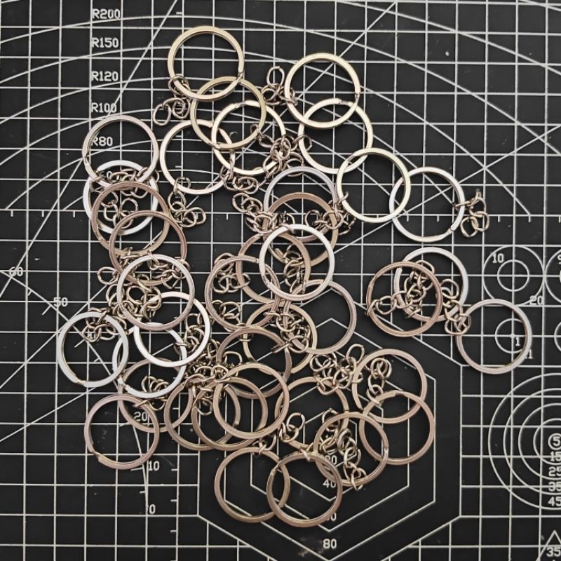 Ring Besi Rantai untuk Gantungan Kunci (termasuk ring konektor) | Miscellaneous