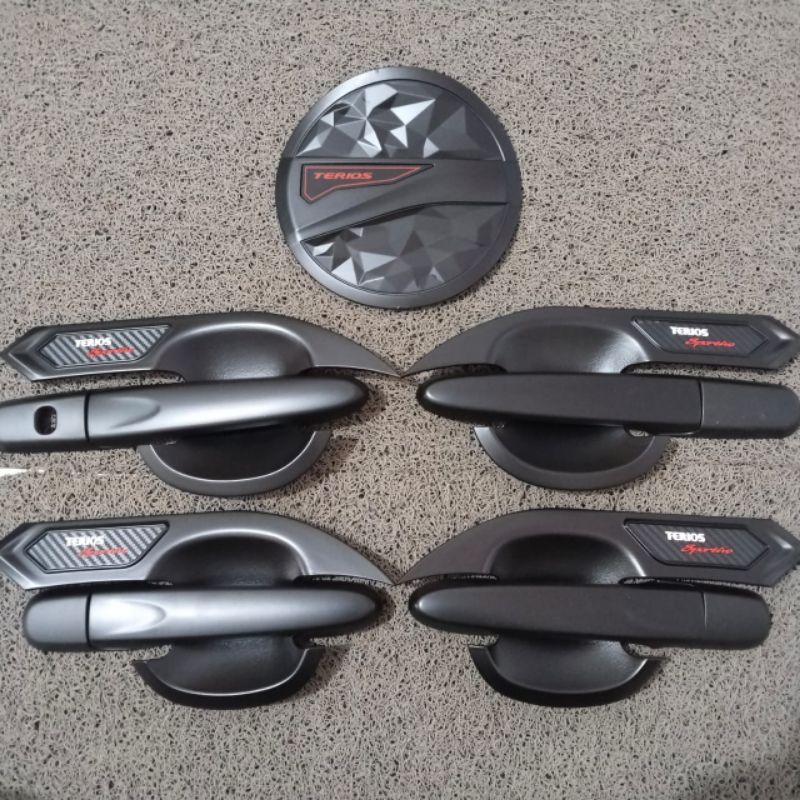 Paket Outer Handle Tank Cover Aksesoris Mobil Terios 2018-2024
