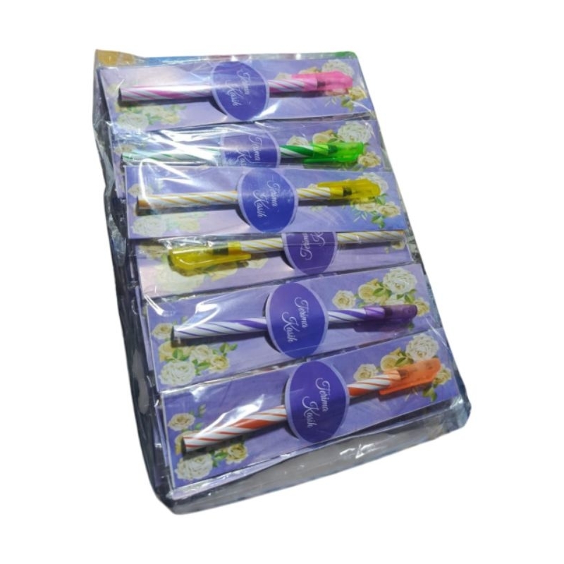

(isi 50 pcs) Pulpen Pelangi Alas Kemas Plastik