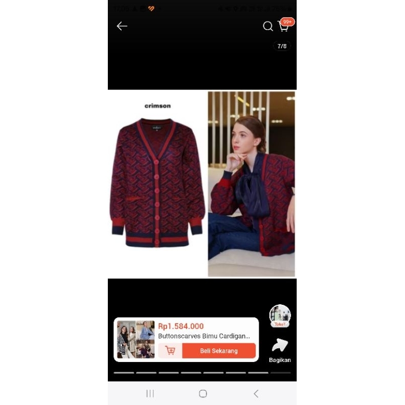 Bimu Cardigan Buttonscarves