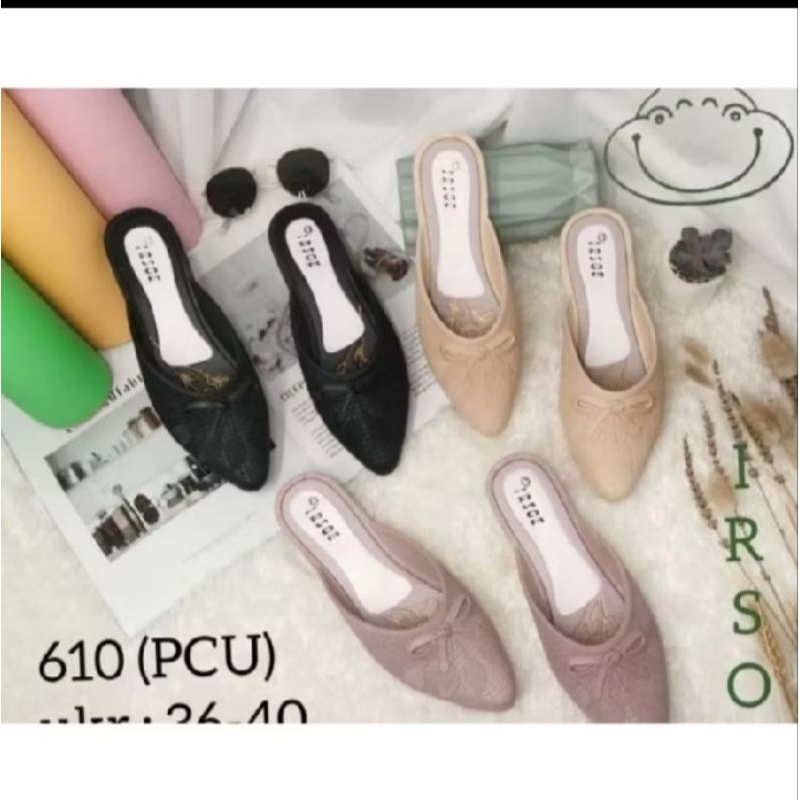 Sendal Slop Wanita Jelly Dewasa luncup Pita Irsoe 610 Size 36-40