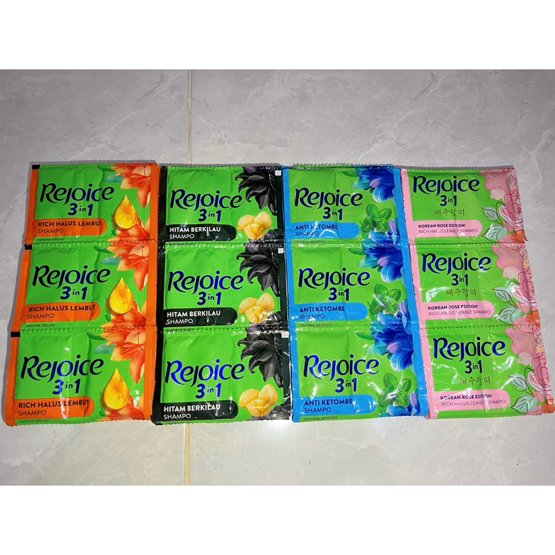 Shampo rejoice sachet 1 renteng isi 24 pcs