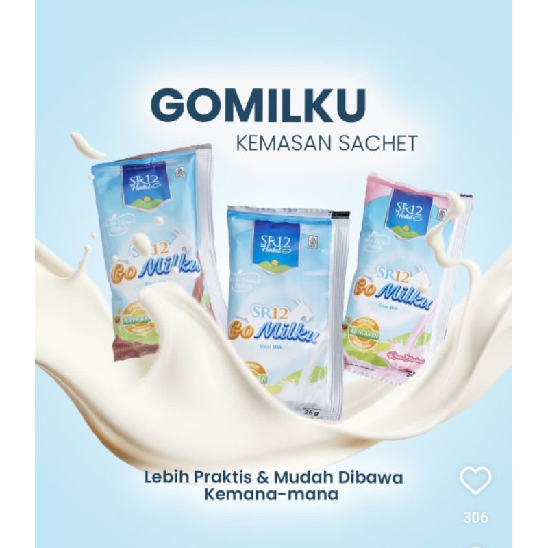 

SR12 Susu Kambing Etawa Gomilku 10 sachet Susu Kambing Etawa 1 renteng