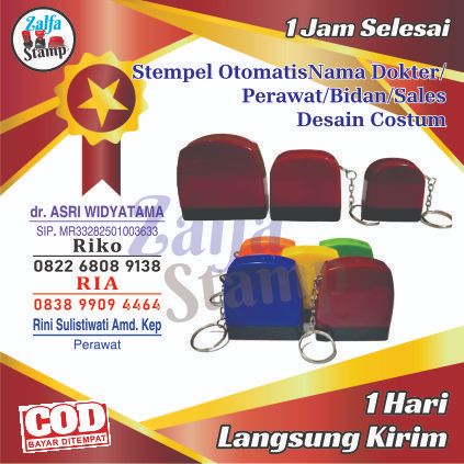 

Stempel Otomatis Nama Dokter/Perawat/Bidan/Sales