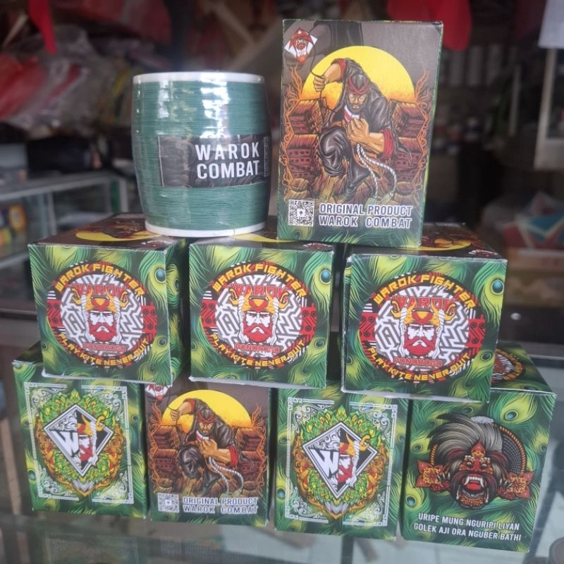 Benang gelasan Cap WAROK original 100% (Free sarung jari)