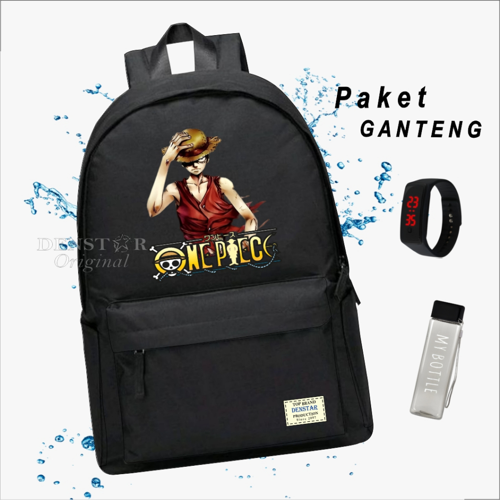 Tas Ransel carakter anime one piece / Tas ransel pria & wanita / Tas sekolah / Tas kerja / Tas Distr