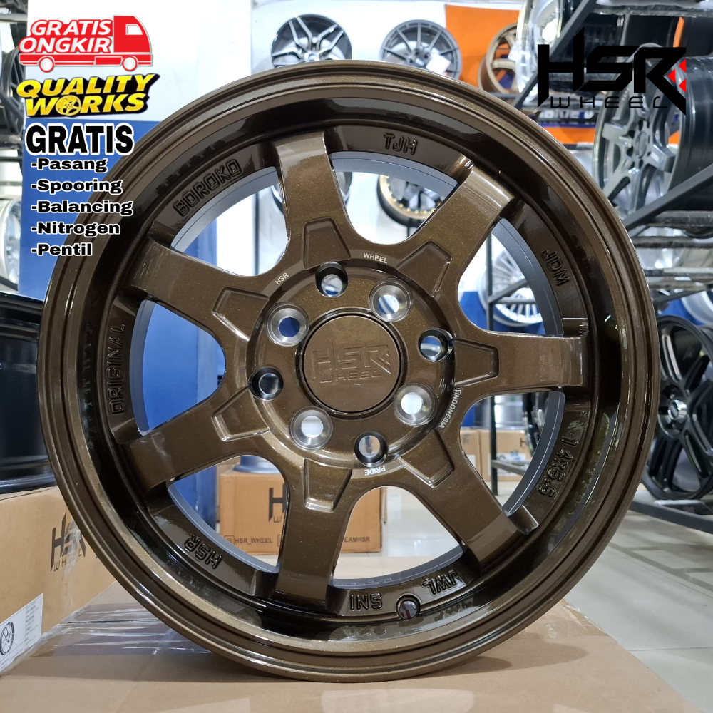 VELG RING 14 MOBIL AVANZA, XENIA, BISA PAKE BAN LAMA, VELG RACING HSR TJH