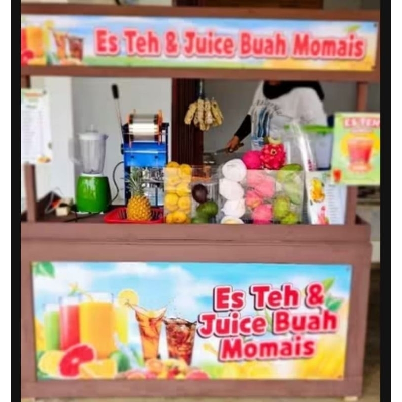 Tempat Buah Akrilik Jus Buah