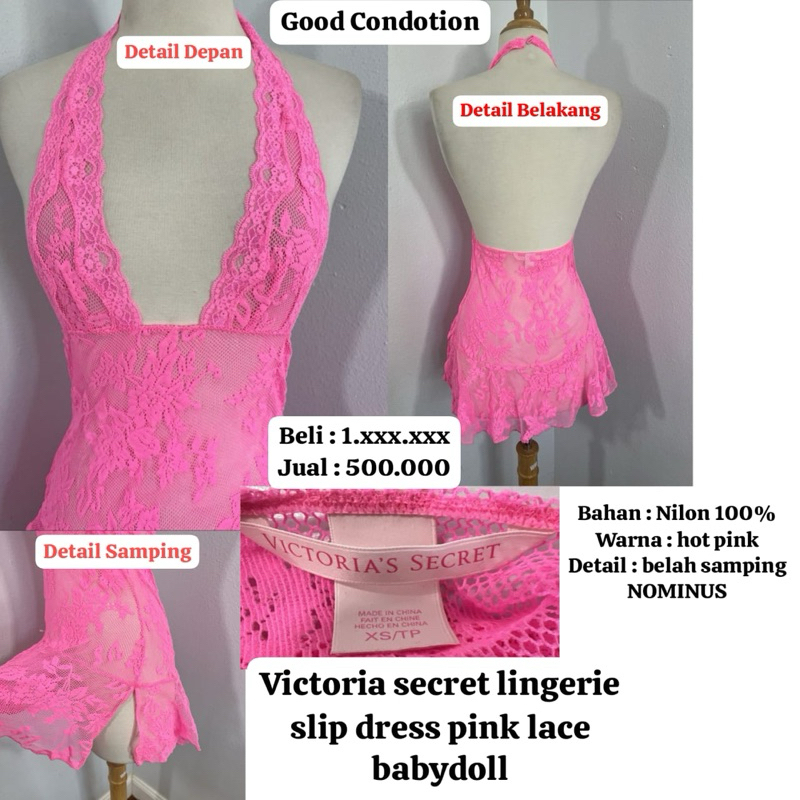 preloved lingerie wanita branded merk victoria secret