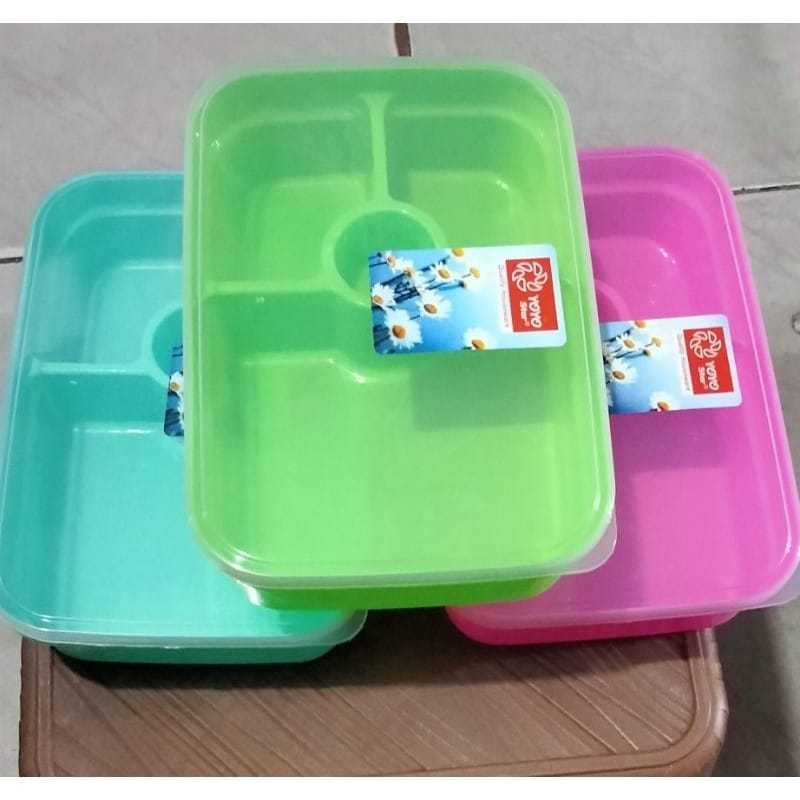 Ompreng Cornelius/Sekat 3/Tempat Makan Serbaguna/Wadah Bekal Praktis  Tempat Makan Cornelius/3 Sekat