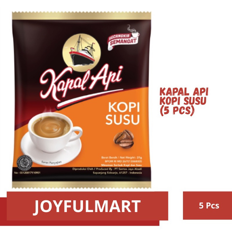 

Kapal api kopi susu isi 5 pcs