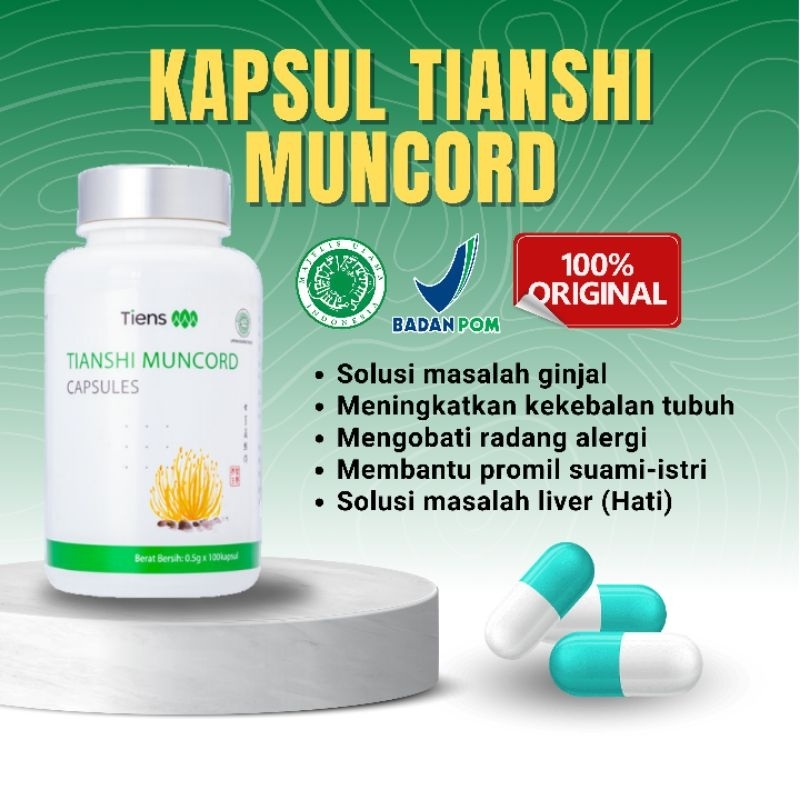 Muncord Tiens — Cordycypes — Suplemen Tiens — Stamina Pria & Wanita — Ampuh Original