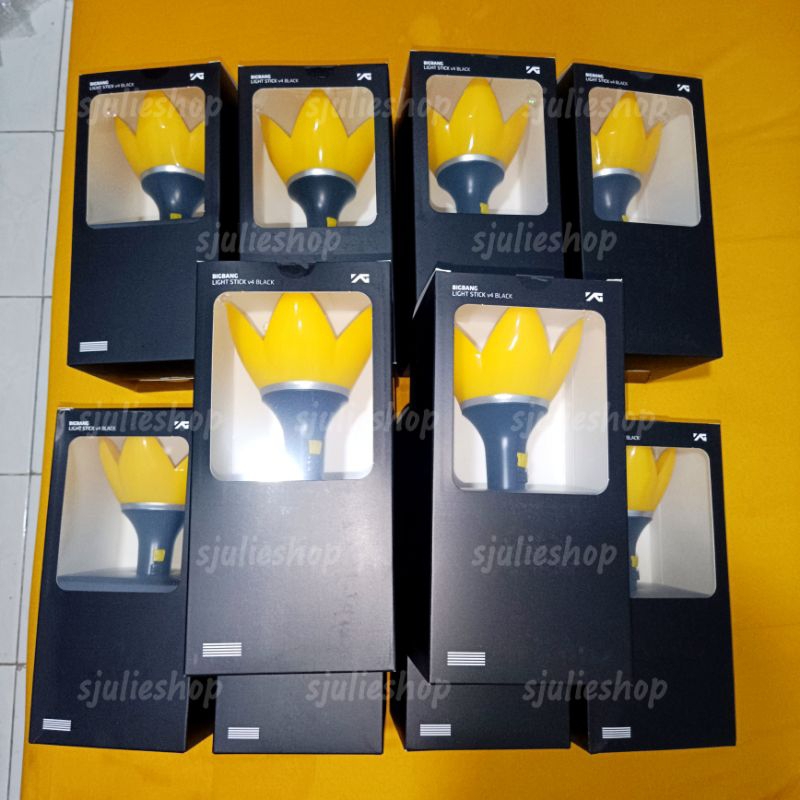 BIGBANG OFFICIAL LIGHTSTICK ver. 4 BLACK LS BB v4 G-DRAGON TAEYANG DAESUNG YGSELECT YGS YGPLACE