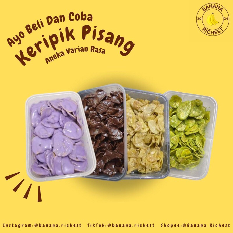 

Keripik Pisang || Aneka Varian Rasa || @banana.richest