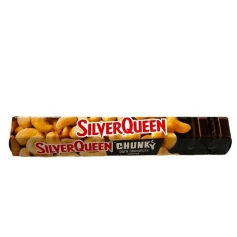 

SILVERQUEEN CHUNKY BAR DARK CHOCOLATE CASHEWS