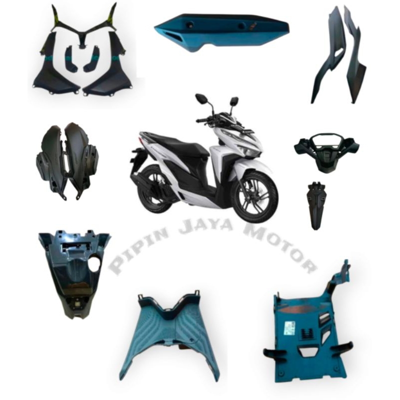 COVER BODY KASAR ATAS BAWAH MOTOR HONDA VARIO NEW ESP 125-150 THN 2018-2022