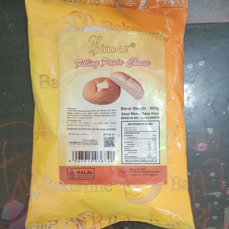 

filling isian cheese keju elmer 500gr