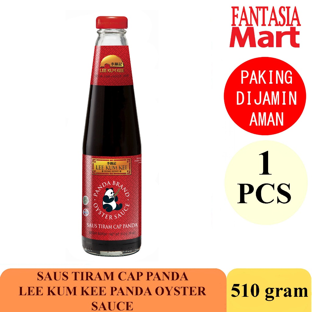 

LEE KUM KEE SAOS TIRAM CAP PANDA OYSTER SAUCE 510 GRAM FUN CORNER DENGAN PAKING AMAN