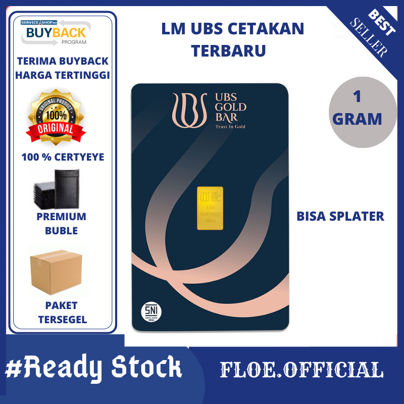 UBS 1 gram Press (Terbaru) Logam Mulia UBS 1 gram terbaru