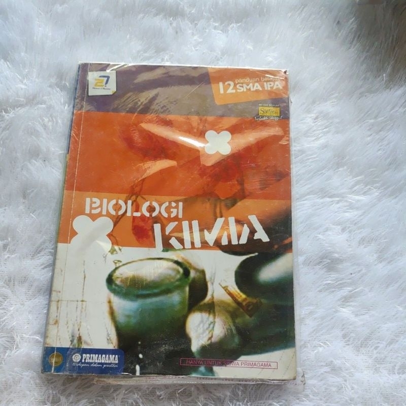 Buku BIOLOGI KIMIA SMA KELAS 12 primagama  Original Preloved