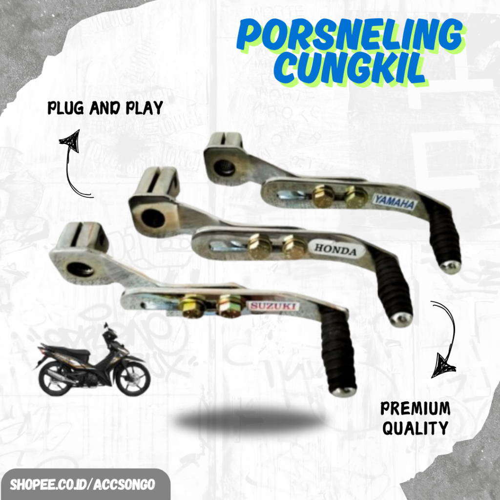 Persneleng Operan Gigi Honda Kick Porsneling Besi Universal Motor Honda Yamaha | Operan Gigi Bebek