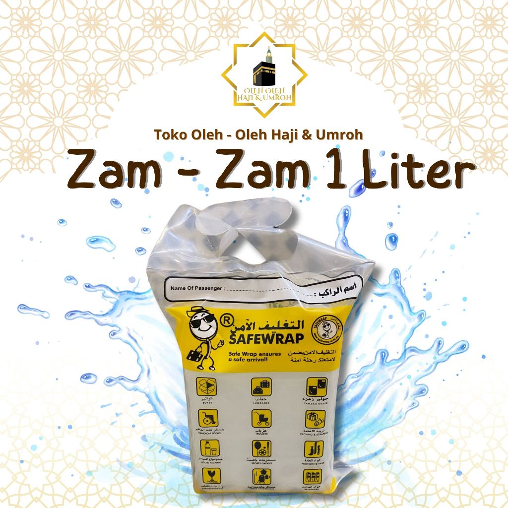 

AIR ZAM ZAM KEMASAN 1 LITER AIR ZAM ZAM ASLI ORIGIAL AIR ZAM ZAM UNTUK OLEH OLEH HAJI DAN UMROH