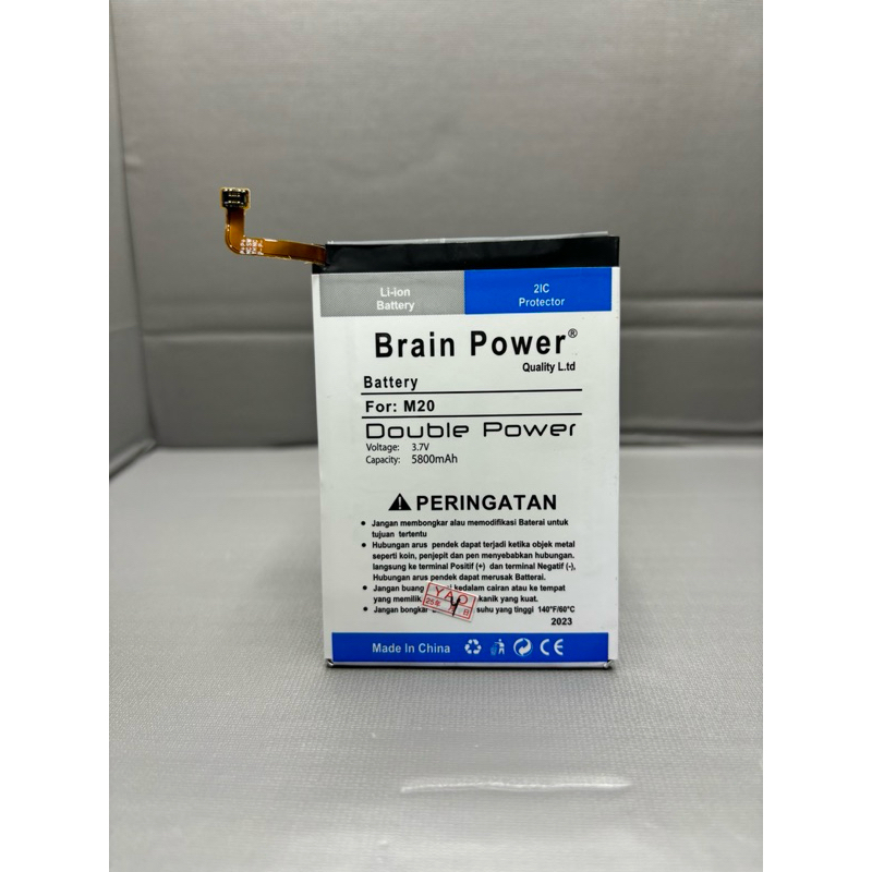 Baterai Batre Samsung Galaxy SamsungM20 M20 M30 SM-M205 EB-BG580ABU Doubel ic Brain Power