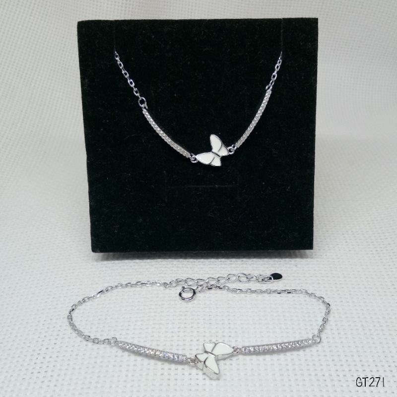 Gelang Tangan Dewasa Kupu Kupu Perak Asli 925 - GT271 Anak Remaja Dewasa