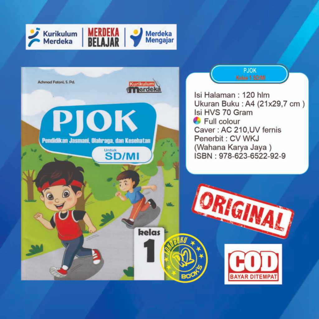 

Buku PJOK Kelas 1 SD kurikulum merdeka