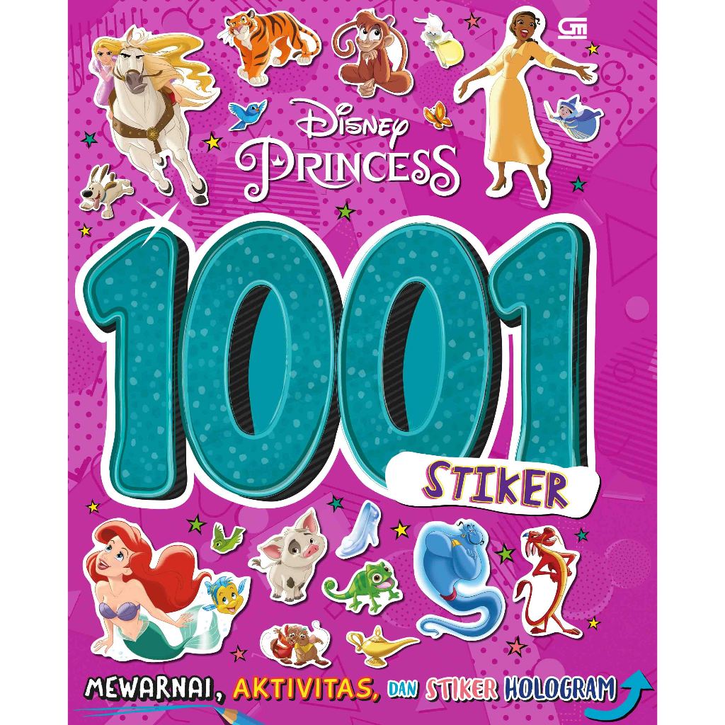 Gramedia Makassar - DISNEY PRINCESS 1001 STIKER