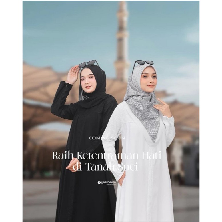 GAMIS YASMEERA MARYAM HITAM PUTIH HAJI UMROH