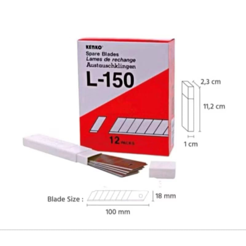 

Pisau Cuttet Kenko L150 (per tube isi 5pcs)