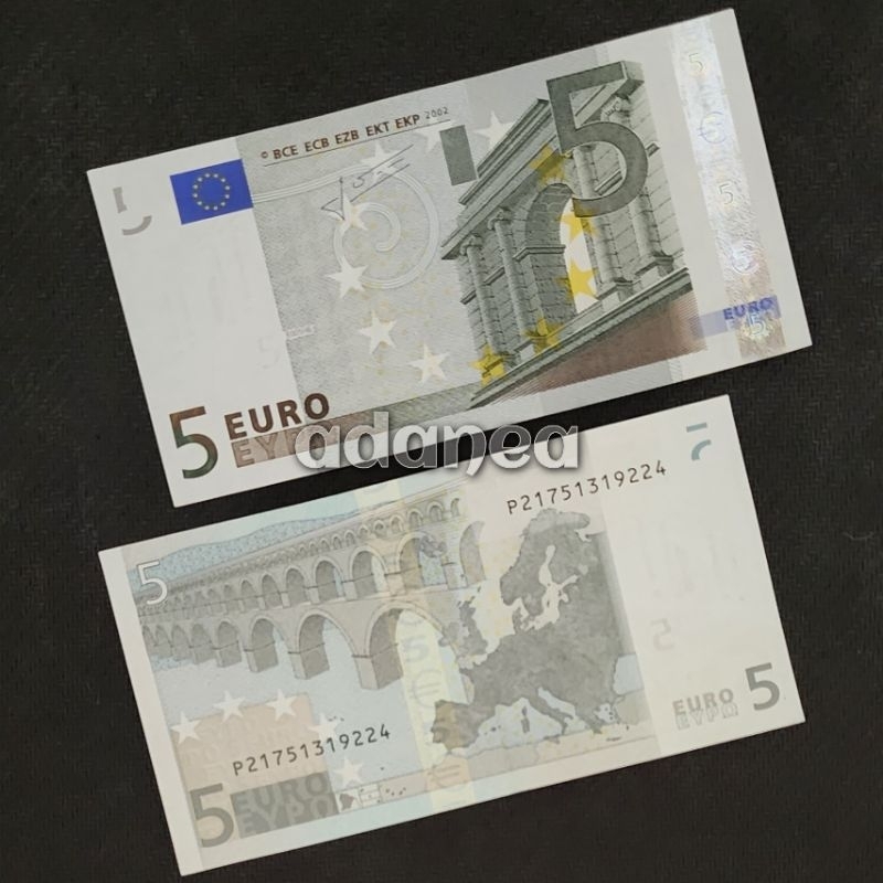 Uang Asing Eropa Euro Pecahan 5 Euro Old Series