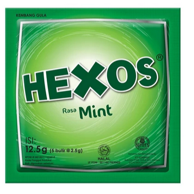 

HEXOS Sachet Mint 12.5g [ 5butir x 2.5g ] PCS