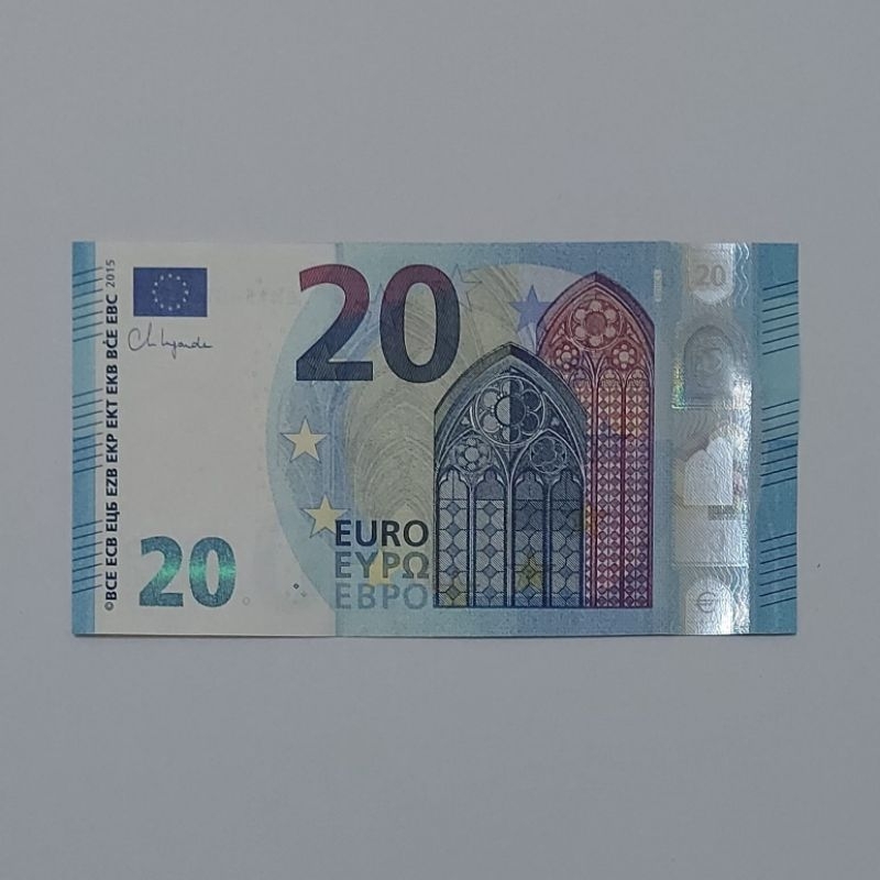 Uang Asing Eropa Euro Pecahan 20 Euro