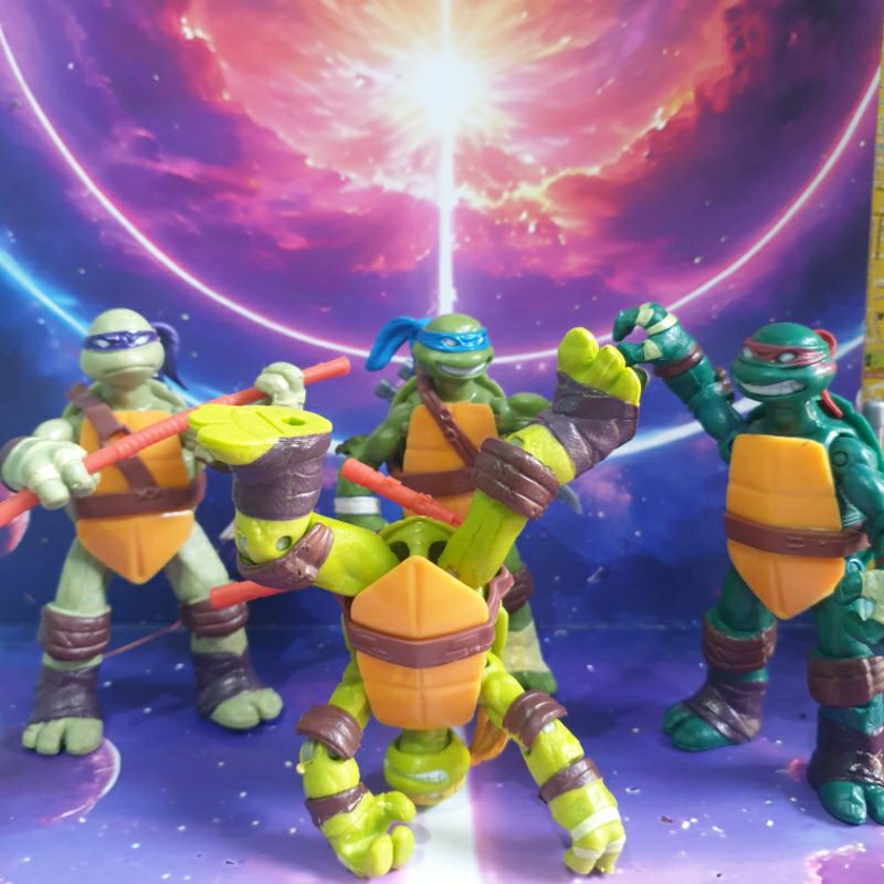 Ninja Turtles Kura - kura ninja recast artikulasi senjata lengkap