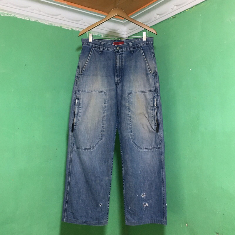 Vintage Fdmtl Double Knee Blue Wash