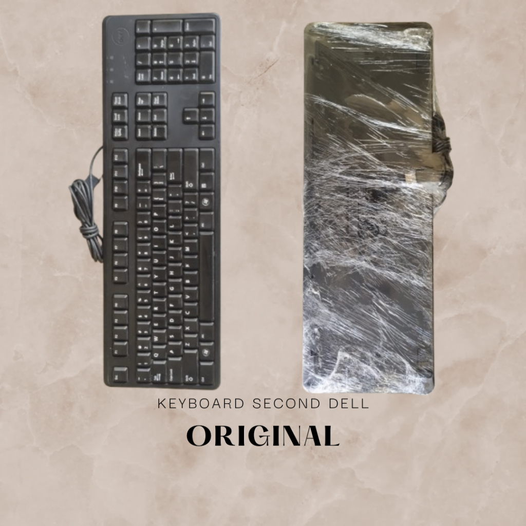 Keyboard USB Dell, Lenovo dan HP Original – Bekas Layak Pakai, Awet & Responsif