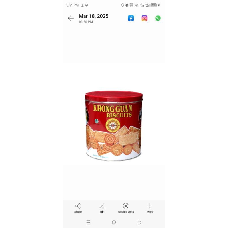 

Roti Kue Kering Khong Guan Bulat Kecil