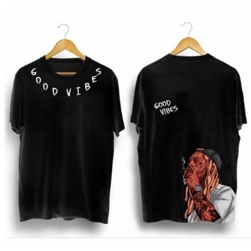 BAJU KAOS DISTRO GOOD VIBES PRIA WANITA / KAOS DISTRO VIRAL