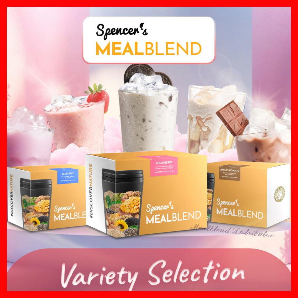 

Spencer Mealblend Minuman Bubuk Instan Tinggi Protein dan Serat Untuk Diet Sehat - 1 BOX