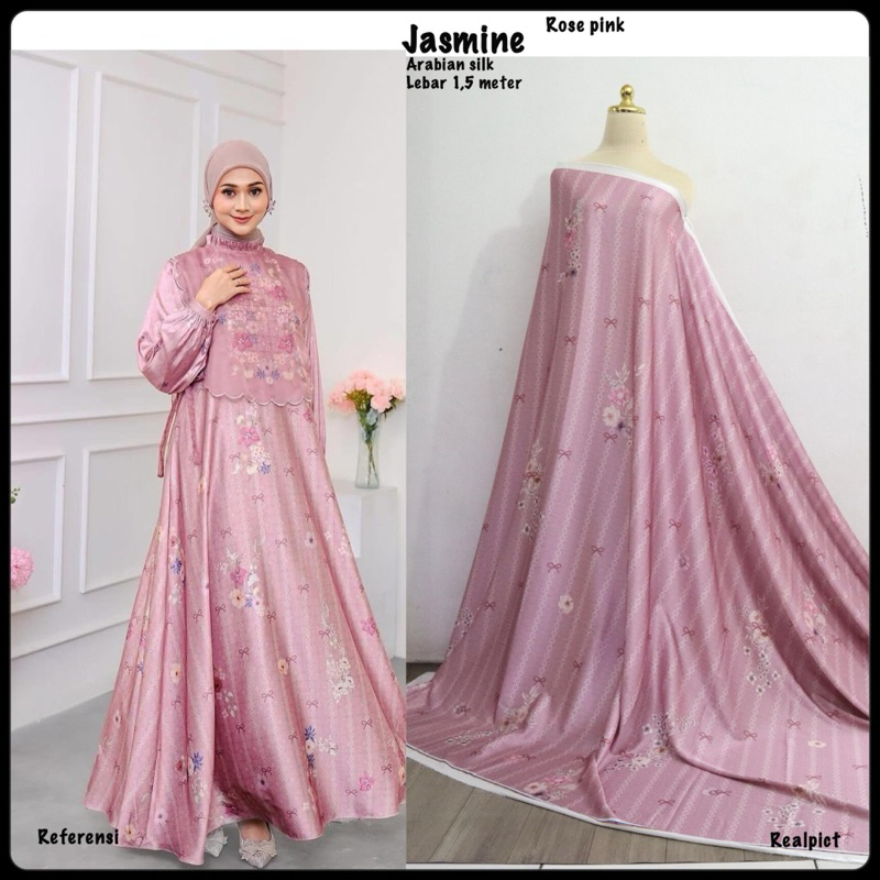 KAIN ARABIAN SILK JASMINE | TalmaTextile | persetengah meter | Kain meteran
