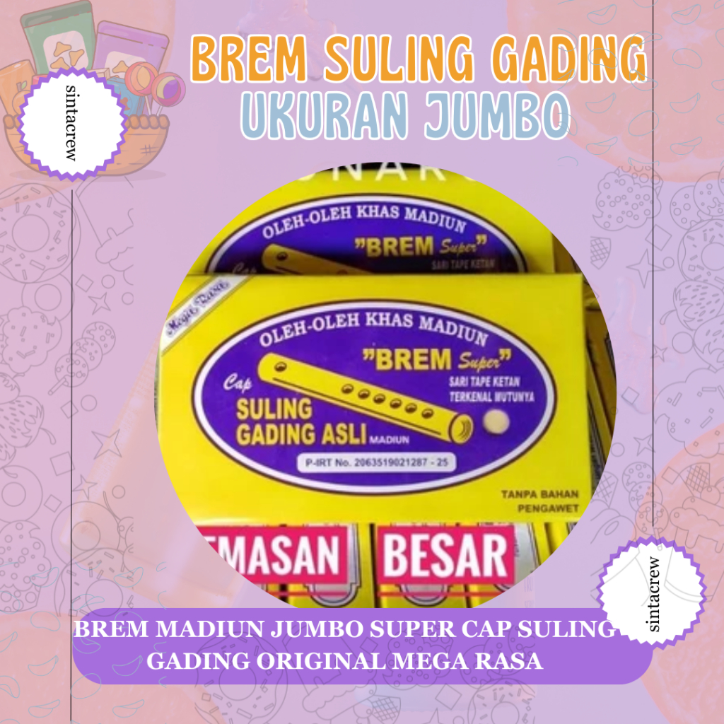 

BREM MADIUN JUMBO SUPER CAP SULING GADING ORIGINAL MEGA RASA
