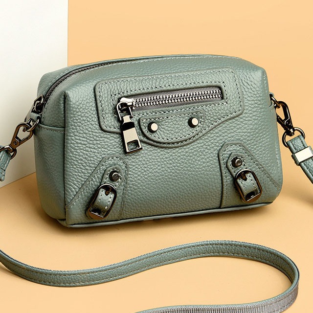Ovio 506 Leather Tas Selempang Mini Kulit Sintetis untuk Wanita Model Sling Bag Kecil Praktis Warna 