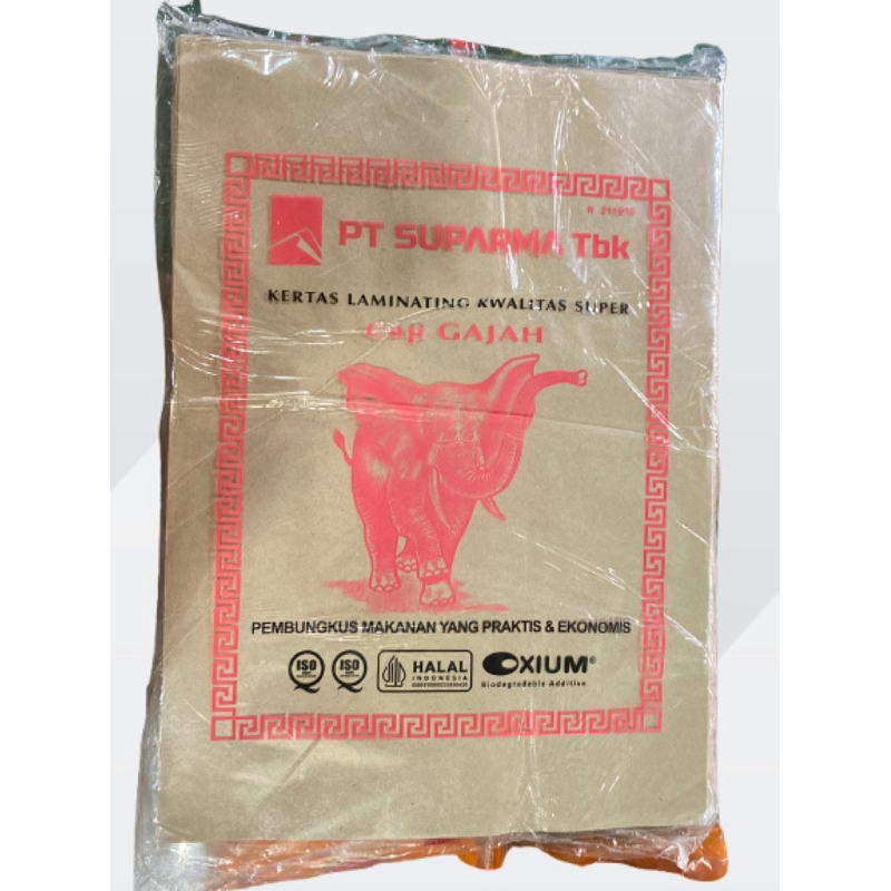 

Bungkus Nasi Merek Gajah Pink Isi 250 Lembar